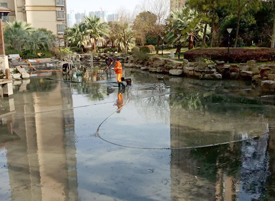 广西景观池淤泥清理